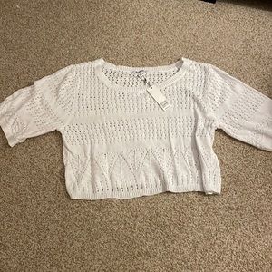 BB Dakota White crop sweater